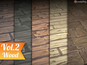 wood vol2 - hand painted texture pack CG 텍스쳐