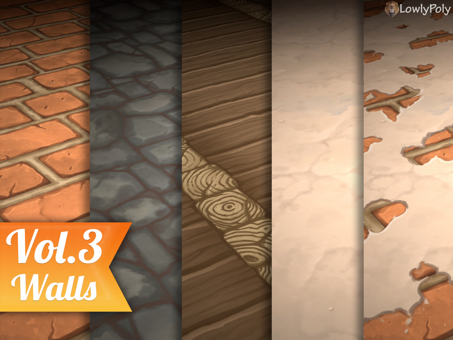 Walls Vol3 Hand Painted Texture Pack 3d Model In Plaster 3dexport