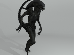 alien xenomorph rigged 3D Model