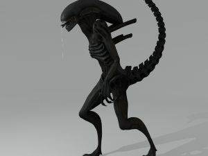 alien xenomorph rigged 3Dモデル