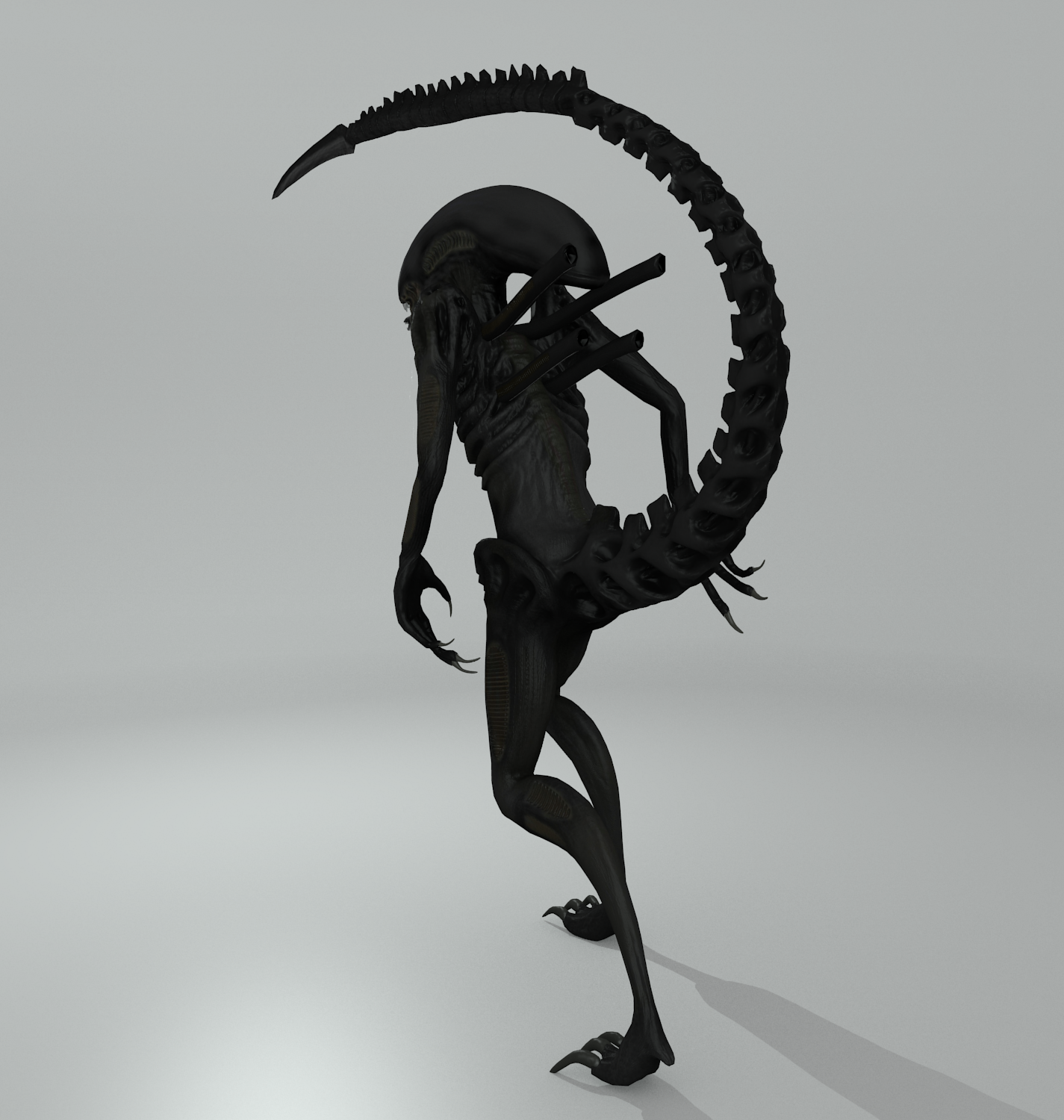 Alien Desenho Modelo 3D $10 - .dae .obj - Free3D