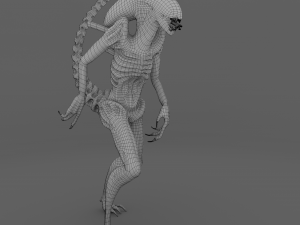 alien xenomorph rigged 3Dモデル