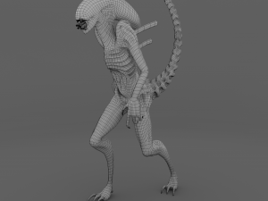 alien xenomorph rigged 3Dモデル