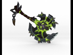 demonic axe 3D मॉडल