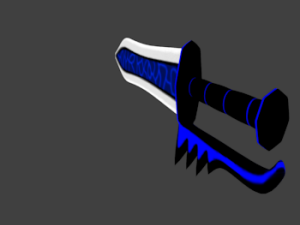 blue dagger 3D Model