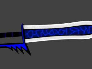 blue dagger 3D Model