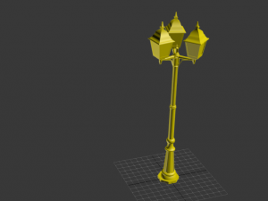 lamp post Model 3D