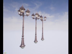 lamp post Model 3D
