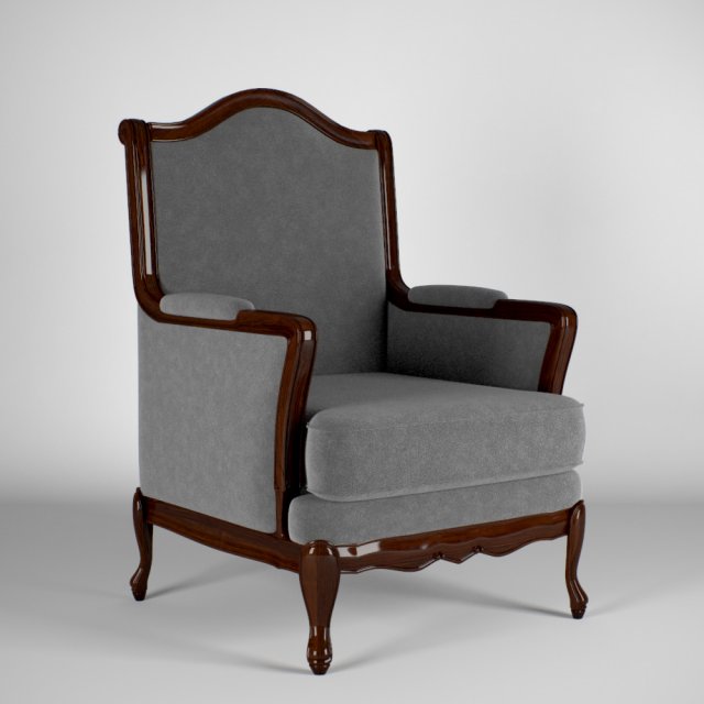 classic armchair Modelo 3D .c4d .max .obj .3ds .fbx .stl .blend