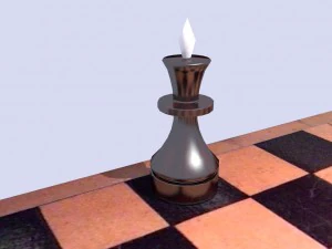 classic wooden chess 3D Model