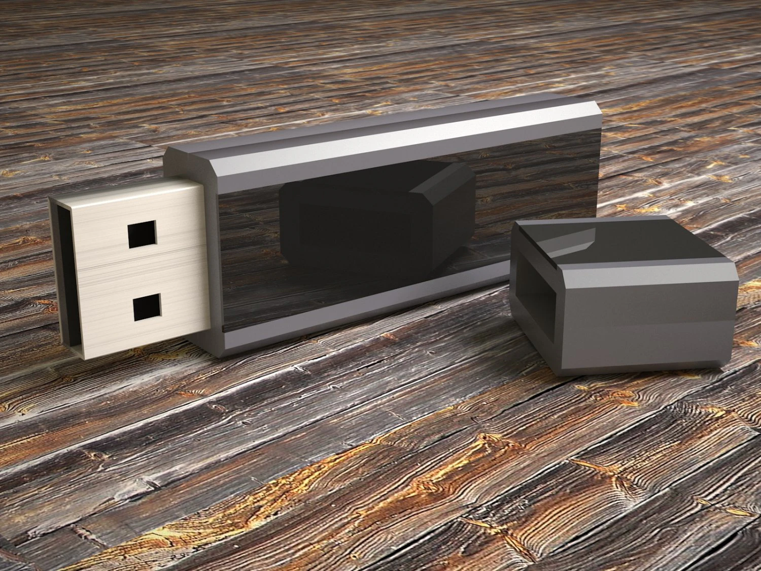 dysk flash USB Model 3D .c4d .max .obj .3ds .fbx .stl .blend 