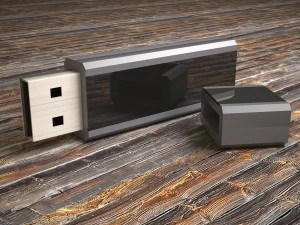 उ स बी फ्लैश ड्राइव 3D मॉडल