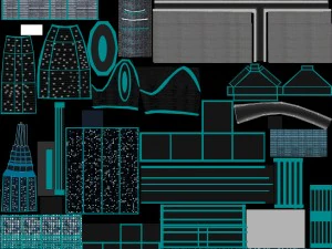 sci-fi gaming city cityscape 3D Model
