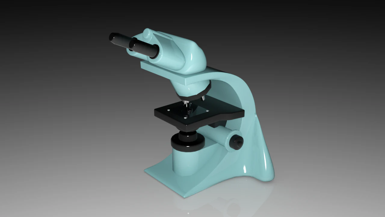 laboratory microscope 3D Model .c4d .max .obj .3ds .fbx .stl .blend