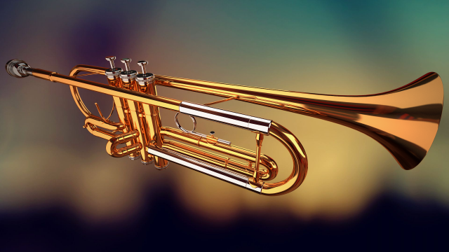 trumpet high definition 3D 模型 .c4d .max .obj .3ds .fbx .stl .blend 