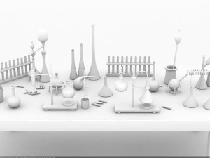equipment chemistry laboratory 3D Model