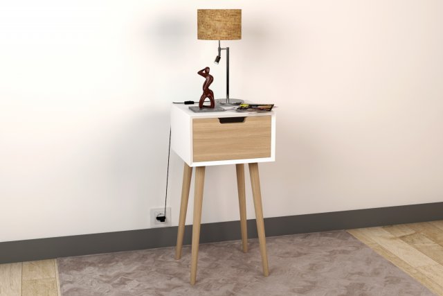 bedside table - set decoration bedroom 01 3D Модель .c4d .max .obj .3ds .fbx .stl .blend 