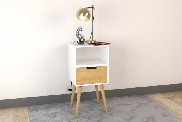 bedside table - set decoration bedroom 03 3D Model .c4d .max .obj .3ds .fbx .stl .blend 