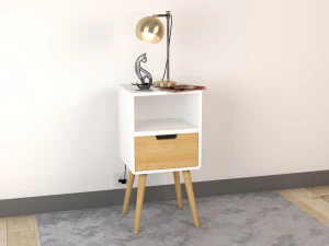 nachtkastje - set decoratie slaapkamer 03 3D Model