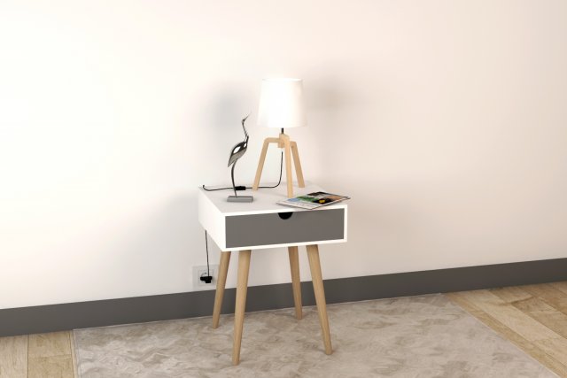 bedside table - set decoration bedroom 05 Modelo 3D .c4d .max .obj .3ds .fbx .stl .blend 