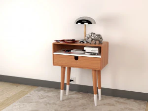 bedside table - set decoration bedroom 06 3D Model