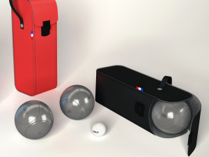 boule de petanque obut set of balls french sport 3D Модель