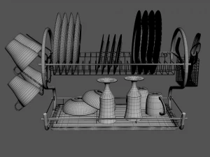 dishes kitchen v1 - 3D Model
