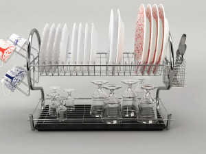 dishes kitchen v2 - Modelo 3D