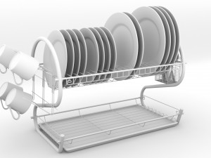 dishes kitchen v2 - Modelo 3D