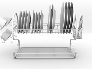 dishes kitchen v2 - Modelo 3D