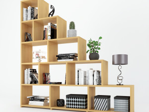 shelf staircase decoration Modelo 3D
