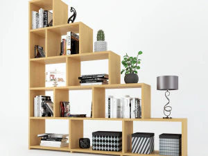 decoração de escada de prateleira Modelo 3D