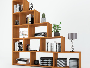 shelf staircase decoration Model 3D