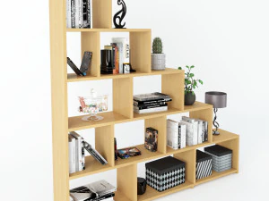 shelf staircase decoration 3D Model