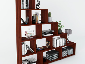 shelf staircase decoration Model 3D
