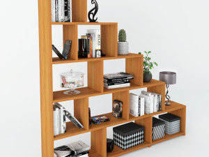 shelf staircase decoration Model 3D