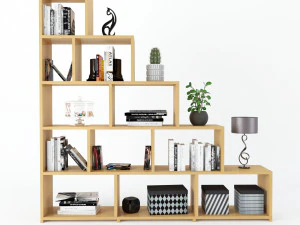 shelf staircase decoration 3D Model