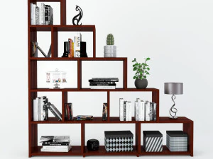 shelf staircase decoration 3D Model