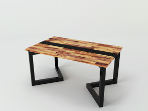 low table denise v1 Modello 3D