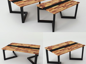 low table denise v1 Modello 3D