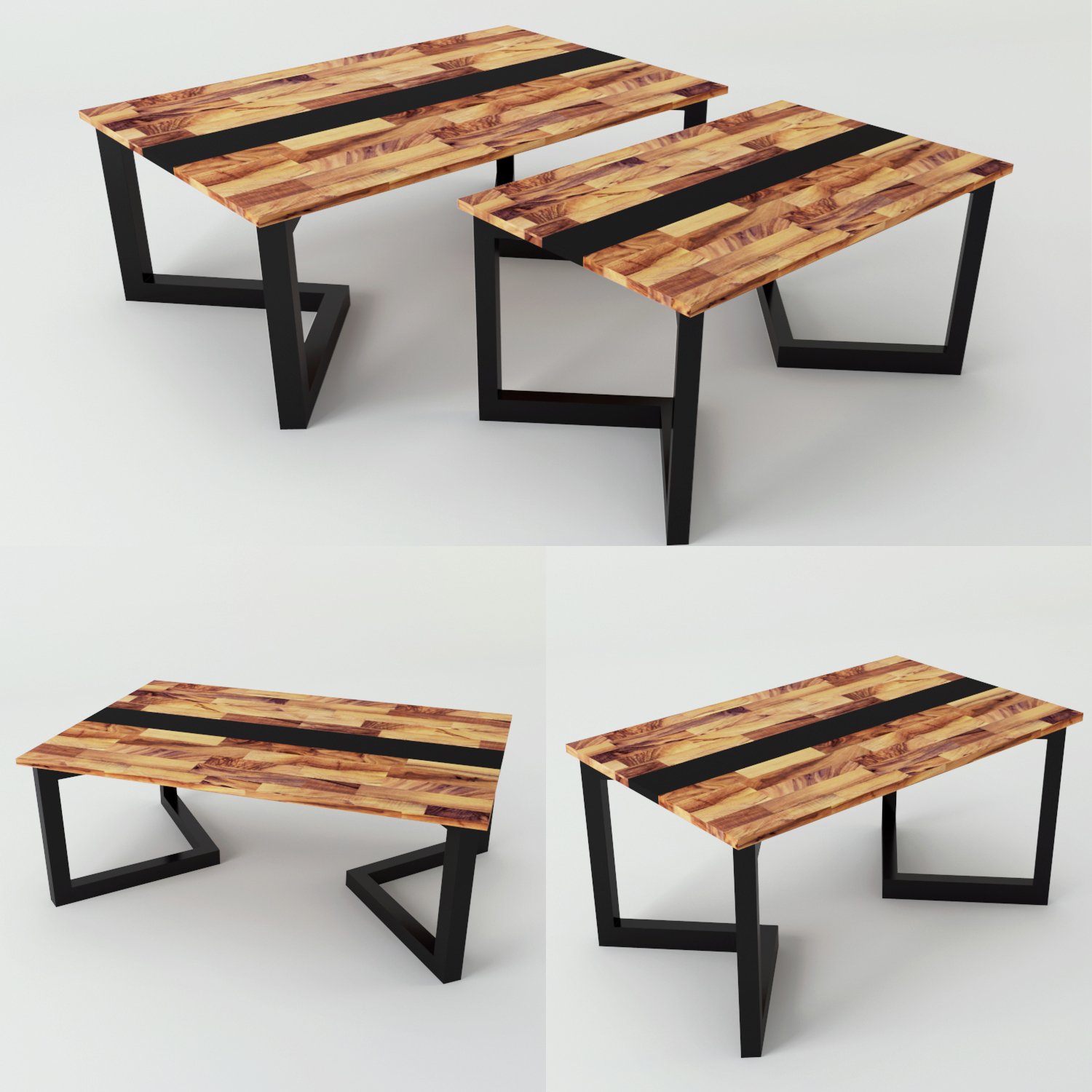 Low table. Low Table Zanat 3 d.