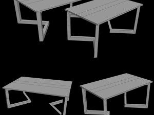 low table denise v1 Modello 3D