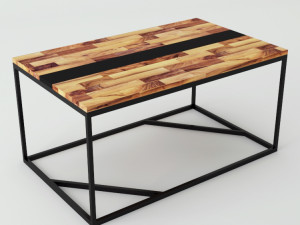 low table denise v2 Model 3D