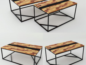 low table denise v2 Model 3D
