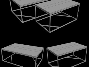 low table denise v2 Model 3D