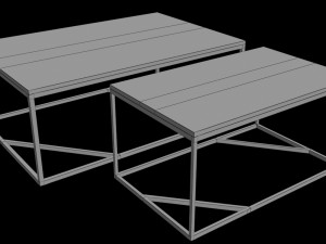 low table denise v2 Model 3D