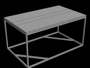 low table denise v2 Model 3D