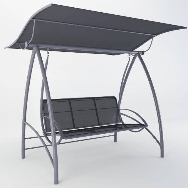 garden swing seat 3D 模型 .c4d .max .obj .3ds .fbx .stl .blend 