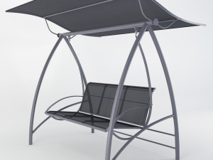 garden swing seat 3D 模型