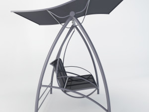 garden swing seat 3D 模型